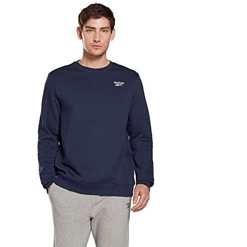 Reebok Herren Identity Fleece Crew Sweatshirt, Blau (Vecnav), XXL von Reebok
