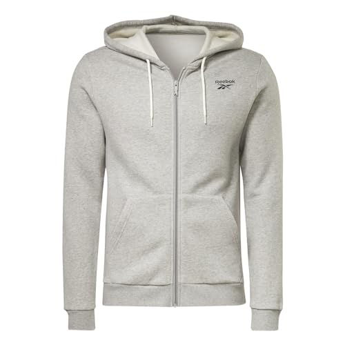 Reebok Herren Identity Fleece Reißverschluss Jacke, Mgreyh, L von Reebok