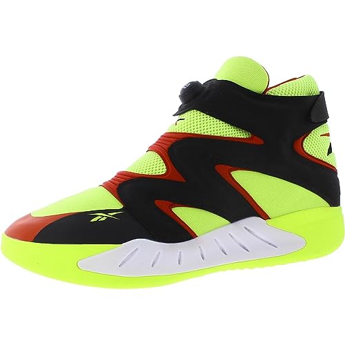 Reebok Herren Instapump Fury Zone Basketballschuhe, Säure Gelb/Schwarz/Vektor Rot-gelb, 42.5 EU von Reebok