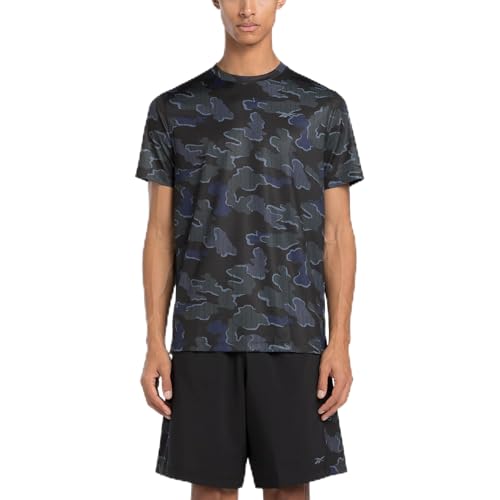 Reebok Herren Modern Camo T-Shirt, Schwarz/Vecnav, XL von Reebok