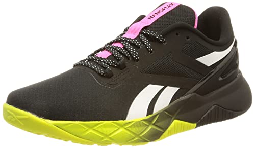 Reebok Herren NANOFLEX TR Sneakers, core Black/Atomic pink/Acid Yellow, 42.5 EU von Reebok