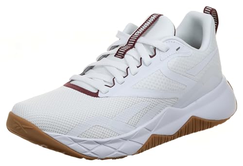 Reebok Herren NFX Sneaker, FTWR White Steel Fog F23 Classic Maroon F23, 40 EU von Reebok