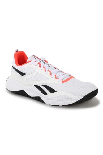 Reebok Herren NFX Trainer Sneaker, FTWWHT/CBLACK/ORGFLA, 50 EU von Reebok