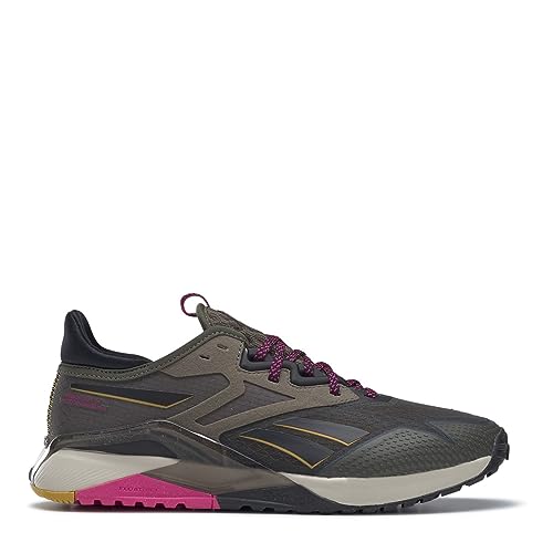 Reebok Damen Nano X2 TR Adventure Sneakers, Grün/Schwarz/Pink, 37 EU von Reebok