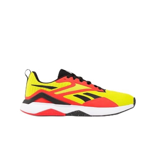 Reebok Herren Nanoflex Tr 2 Sneaker, Acidyellow Black Vectorred, 44.5 EU von Reebok