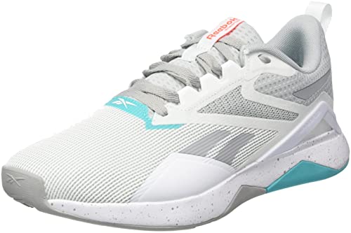 Reebok Herren Nanoflex Tr 2 Sneaker, Pure Grey 3/FTWR White/Classic Teal, 38.5 EU von Reebok