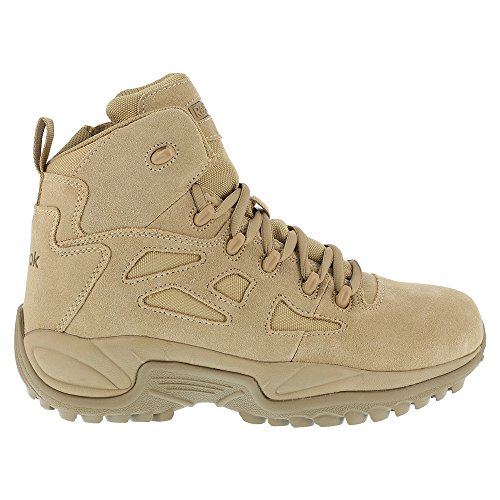 Reebok Herren Rapid Response Rb Sicherheitsschuh mit seitlichem Reißverschluss, 15,2 cm Militär-und Taktische Stiefel, Hellbraun, 45.5 EU Weit von Reebok