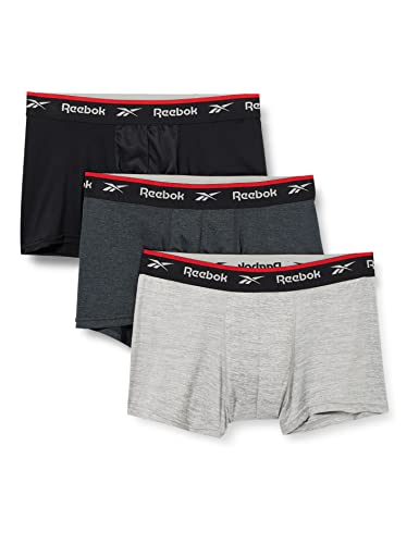 Reebok Herren Redgrave Badehose, Black/Charcoal/Grey Marl, Extra Large von Reebok