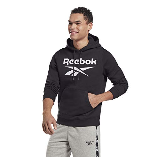 Reebok Herren Ri FLC Oth Bl Hoodie Sweatshirt, Black/White, M von Reebok