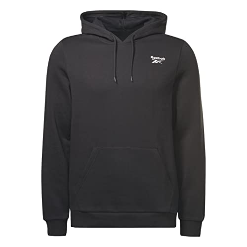 Reebok Herren Ri Left Chest Logo Hood Hoodie, Schwarz, M von Reebok