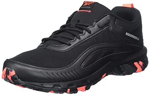 Reebok Herren Ridgerider 6 Sneaker, Core Black/Pure Grey 8/Orange Flare, 43 EU von Reebok