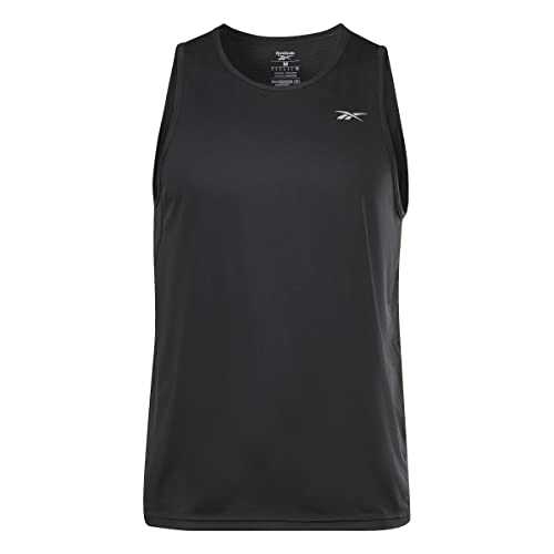 Reebok Herren Running Speedwick Singlet Weste, Schwarz, M von Reebok