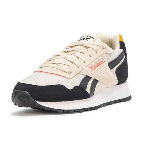 Reebok Herren-Sneaker mit Ventilations-Motiv, Leder, modisch, Alabaster/Schwarz/Weiß, 15 von Reebok