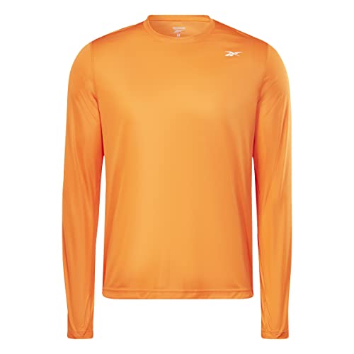 Reebok Herren Train Long Sleeve Tech T-Shirt, Schwarz, XXL von Reebok