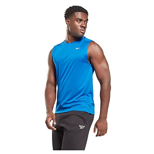 Reebok Herren Trainieren ärmellose Tech T-Shirt, Vektorblau, 3XL Reebok Herren Trainieren ärmellose Tech T-Shirt, Vektorblau, 3XL von Reebok