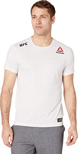 Reebok Herren UFC Fight Night Authentic Blank Jersey kurzärmelig, kreidefarben, Small von Reebok