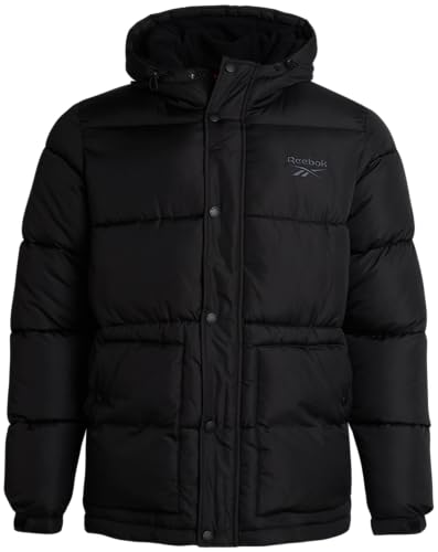 Reebok Herren Winterjacke - Puffer Parka Mantel - schwere Skijacke für Herren M-XXL, Schwarz, X-Large Reebok Herren Winterjacke - Puffer Parka Mantel - schwere Skijacke für Herren M-XXL, Schwarz, X-Large von Reebok