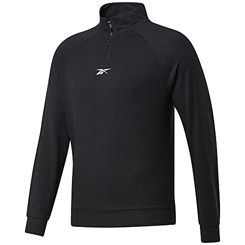 Reebok Herren Wor Perf 1/4 Zip Sweatshirt, Black, L Reebok Herren Wor Perf 1/4 Zip Sweatshirt, Black, L von Reebok