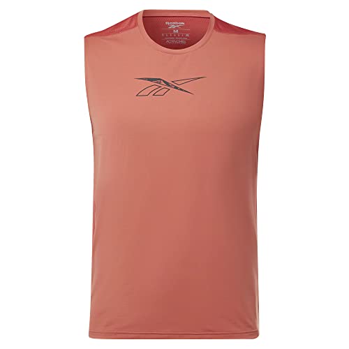 Reebok Herren Workout Ready Sleeveless T-Shirt, Rhodonit von Reebok