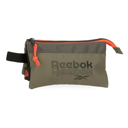 Reebok Howell Schulmäppchen, perfekte Größe für Rucksack, Geldbörse oder Handtasche von Joumma Bags, grün, Federmäppchen von Reebok