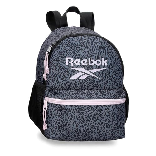 Reebok Joumma Bags Rucksack, Leopard, Schwarz, 24 x 32 x 13 cm, Polyester, 9,98 l, Schwarz, Talla única, Wanderrucksack von Reebok