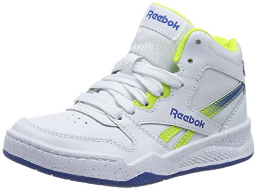 Reebok Jungen Bb4500 Court Sneaker, Footwear White Acid Yellow Vector Blue, 36 EU von Reebok