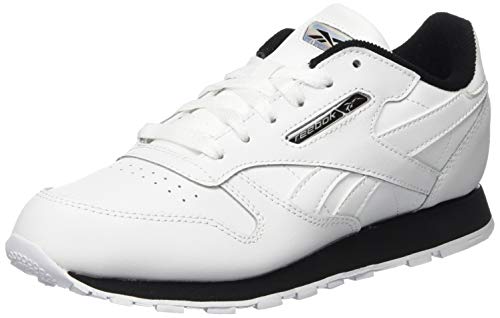 Reebok Jungen Classic Leather Gymnastics Shoe, Weiß (White/White/Silver Met), 38 EU von Reebok