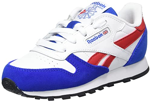 Reebok Jungen Classic Leather Sneaker, Vector Blue/FTWR White/Vector Red, 43 1/3 EU von Reebok