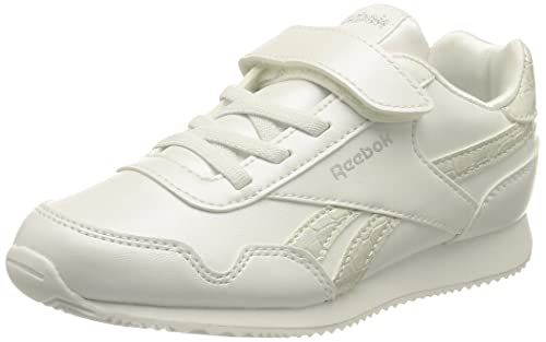 Reebok Jungen Mädchen ROYAL CL Jog 3.0 1V Sneaker, FTWR White/FTWR White/Silver met, 23.5 EU von Reebok