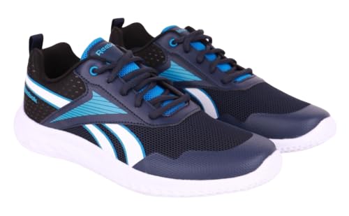 Reebok Jungen Rush Runner 5.0 Sneaker, Vectornavy Engineeredaqua White, 32 EU von Reebok