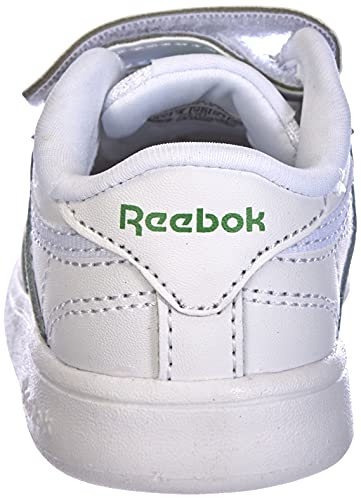 Reebok Unisex Baby Club C 2V Sneaker, White/Glen Green/Vector Blue, 20 EU von Reebok