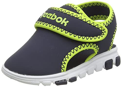 Reebok Jungen Wave Glider Iii Sandalen Freizeit und Sportbekleidung, Vector Navy Acid Yellow Ftwr White, 26.5 EU von Reebok