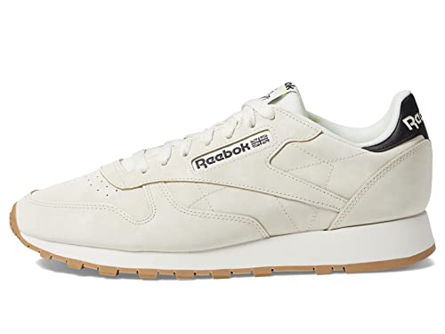 Reebok Klassischer Damen-Sneaker aus Leder, Alabaster/Soft Ecru/Schwarz, LSJ86, 40.5/42.5 EU von Reebok