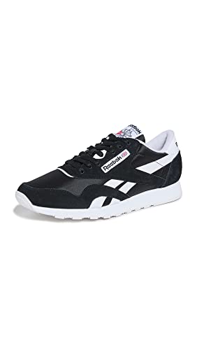 Reebok Classic Nylon-Turnschuhe für Herren, Schwarz/Weiß, 41 EU von Reebok