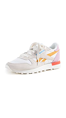 Reebok Klassisches Damen-Leder, Kreide/Ocker/Infused Lilac, 37.5 EU von Reebok