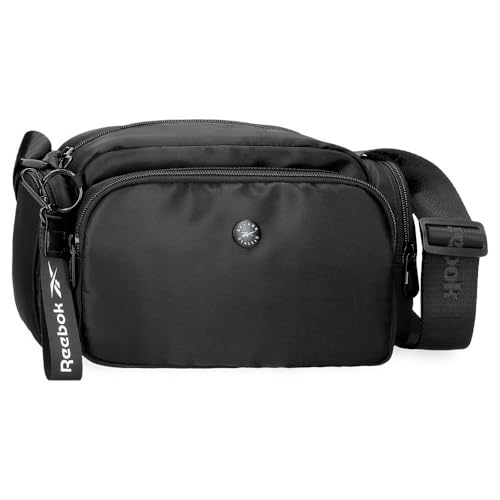 Reebok Leia Schultertasche, schwarz, 19,5 x 16 x 9 cm, Polyester von Joumma Bags von Reebok