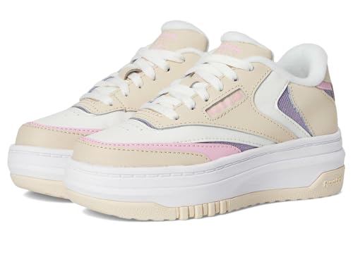 Reebok Mädchen Club C Extra Sneaker, Tapioca/Astro Rose/Dusk Purple, 6.5 Big Kid von Reebok