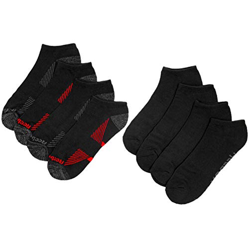 Reebok Men's Low Cut Socks Cushion Performance Training, Black, 8 Pairs von Reebok