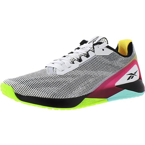 Reebok Men's Nano X1 GRIT FTWR White/Core Black/Pursuit Pink 12.5 von Reebok