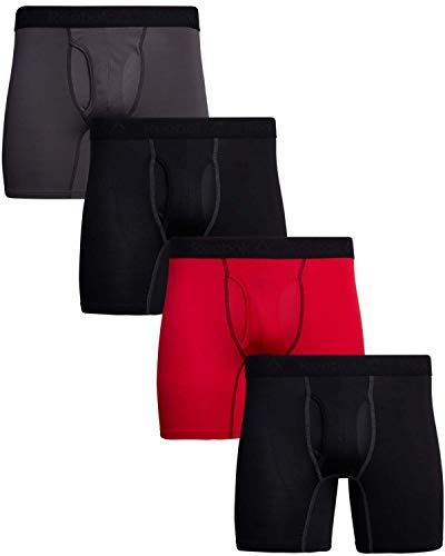 Reebok Men's Performance Boxer Briefs with Functional Fly (4 Pack) von Reebok