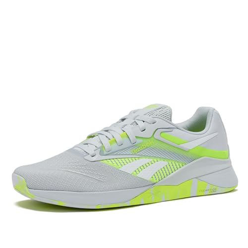 Reebok Nano X4 Sneaker für Erwachsene, Unisex, Moon/Digital Lime/Footwear White, 44.5/46 EU Reebok Nano X4 Sneaker für Erwachsene, Unisex, Moon/Digital Lime/Footwear White, 44.5/46 EU von Reebok
