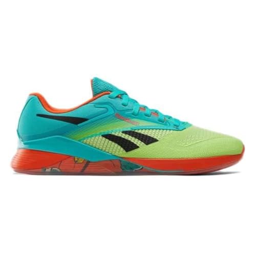 Reebok Unisex-Adult Nano X4 Sneaker, Unleashed Green/Acid Yellow/Black, 44.5/46 EU Reebok Unisex-Adult Nano X4 Sneaker, Unleashed Green/Acid Yellow/Black, 44.5/46 EU von Reebok