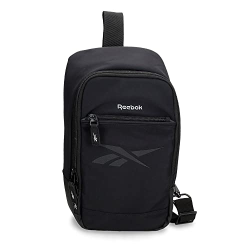 Reebok Newport schwarze Umhängetasche 18x35x9 cm Polyester von Reebok