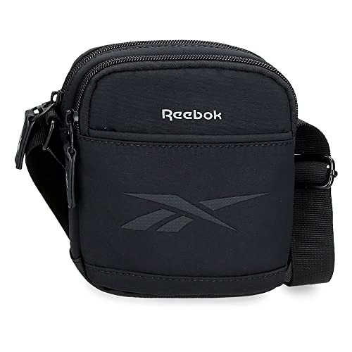 Reebok Newport Umhängetasche zwei Fächer schwarz 12x16x3,5 cm Polyester von Reebok