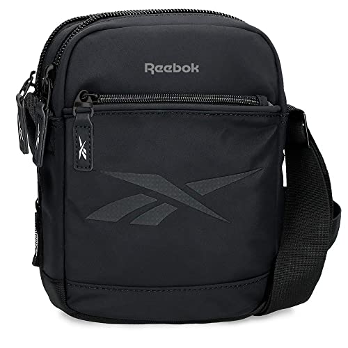 Reebok Newport Umhängetasche zwei Fächer schwarz 17x22x7,5 cm Polyester von Reebok