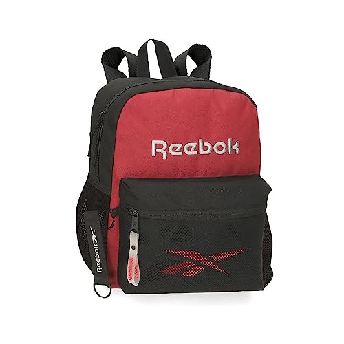 Reebok Portland Kinderwagen-Rucksack, Schwarz, 27 x 32 x 10 cm, Polyester, 8,64 l, Schwarz, Talla única, Wanderrucksack von Reebok