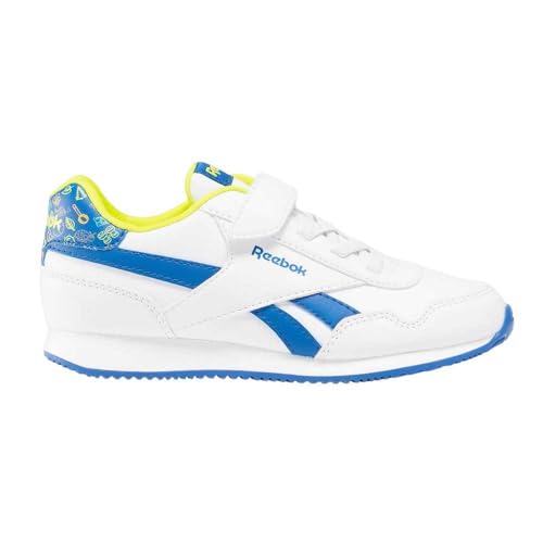 Reebok ROYAL CL Jog 3.0 1V Sneaker,White Vectorblue Acidyellow,27.5 EU von Reebok