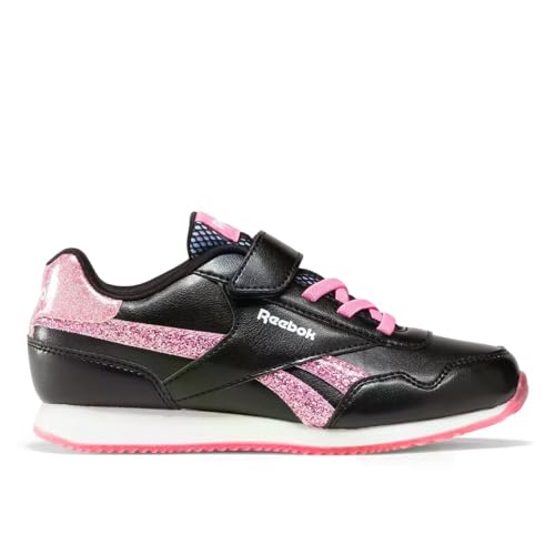 Reebok ROYAL CL Jog 3.0 1V Sneaker, Black/TRUPNK/FTWWHT, 32 EU von Reebok