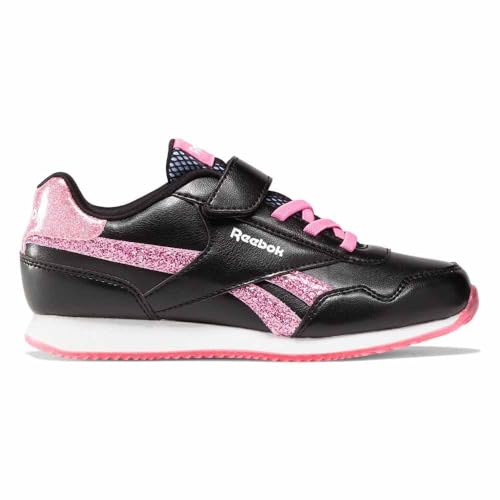 Reebok ROYAL CL Jog 3.0 1V Sneaker, Black/TRUPNK/FTWWHT, 32 EU von Reebok