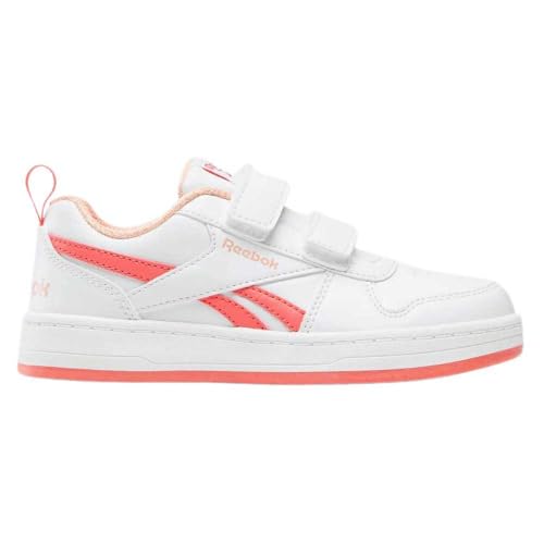 Reebok Mädchen Royal Prime 2.0 Two Strap Sneaker, Ftwrwhite Sunsetcoral Sunkissedorange, 27 EU von Reebok